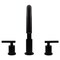 Novatto WALTZ Widespread 2-Handle Lavatory Faucet in Matte Black with Drain NBF-112MB-PUD - alternate 4